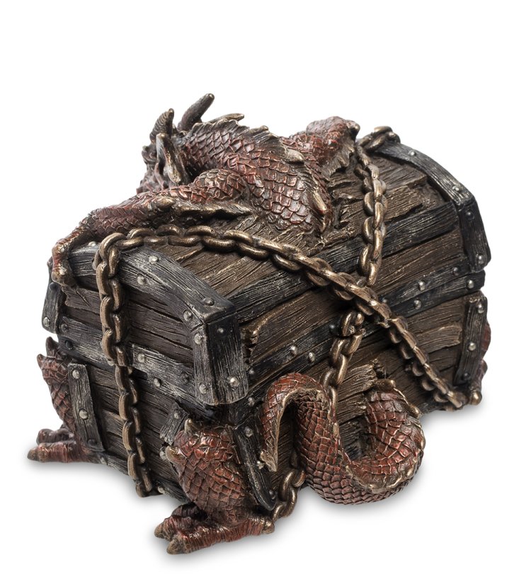 Шкатулка Дракон на сундуке Veronese WS-274, оборотная сторона