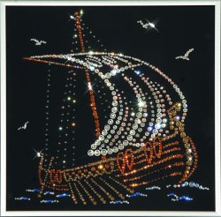 Картина Ладья c кристаллами Swarovski