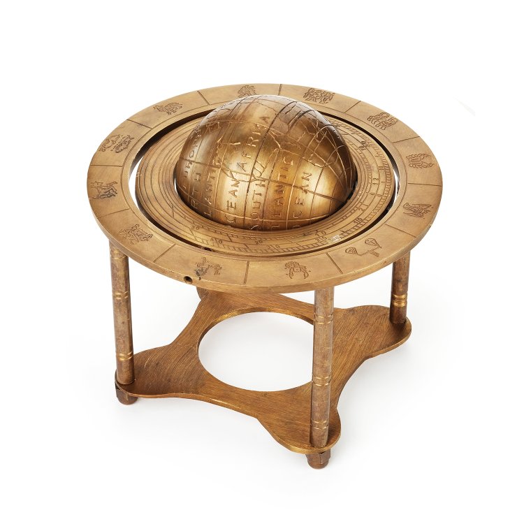 Старинный глобус из латуни, фотография 3