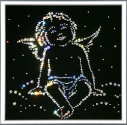 Картина Ангел c кристаллами Swarovski