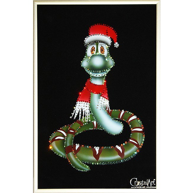 Картина Символ года 2013 c кристаллами Swarovski