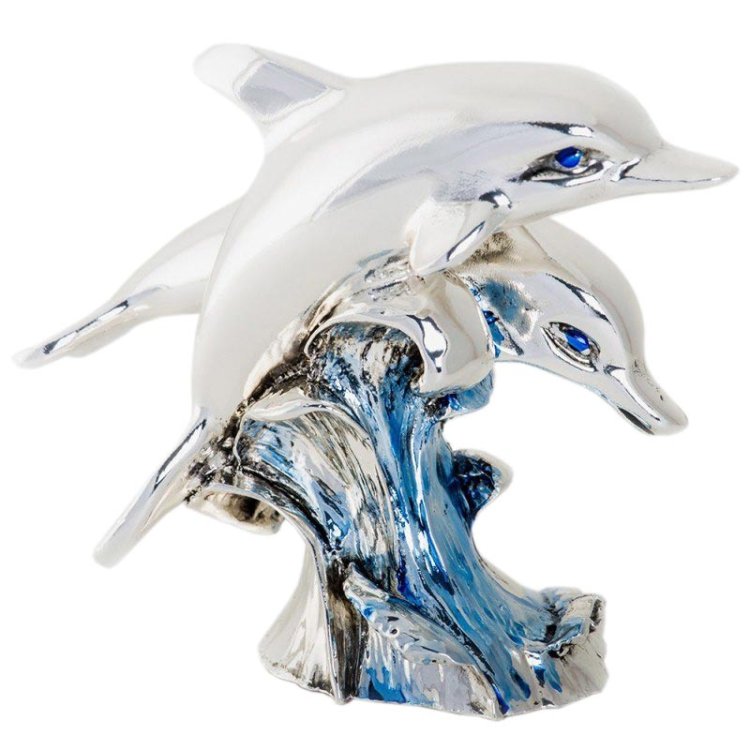 Статуэтка Резвящиеся в море Дельфины