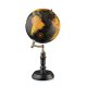 Глобус черный на деревянной подставке, диаметр 20 см, фото 2