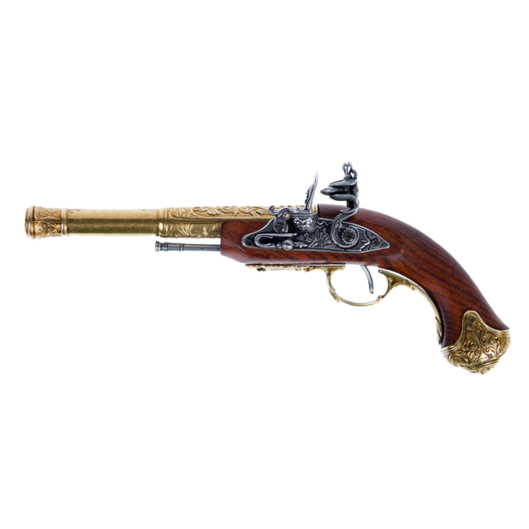 Макет Пистоля под левую руку системы флинтлок 18 века Denix 1296-L