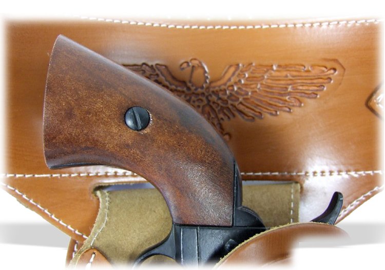 Патронташ кожаный коричневый с 1 кобурой Denix 721, фотография 5