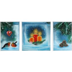 Картина Композиция Зима c кристаллами Swarovski