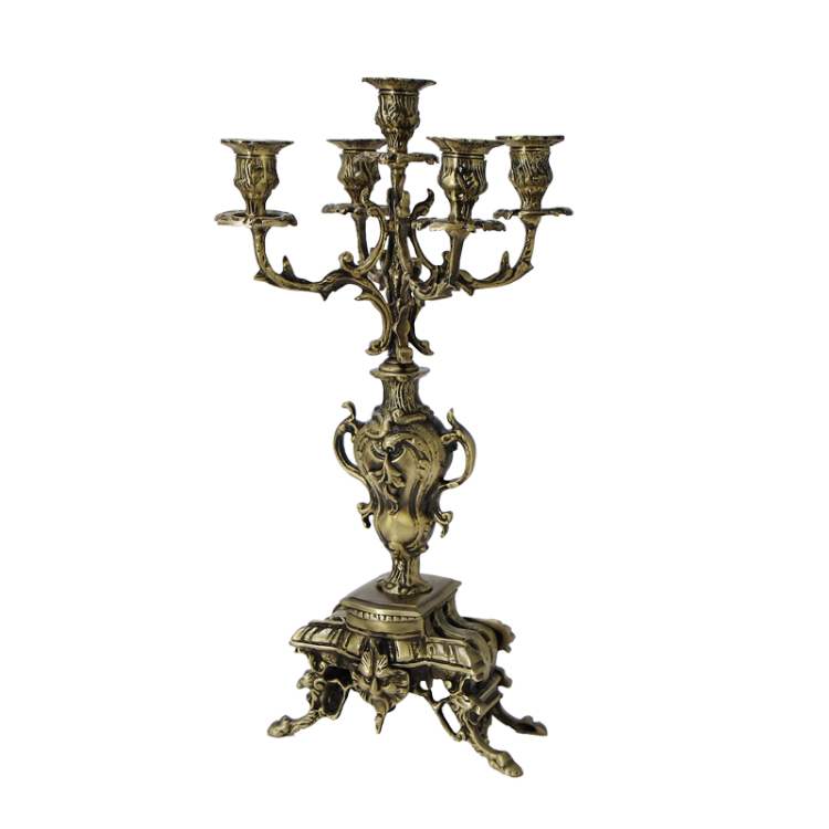 Канделябр на 5 свечей Каранка, цвет антик Bello De Bronze BP-14064-A