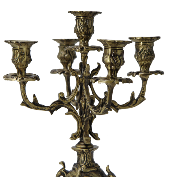 Канделябр на 5 свечей Каранка, цвет антик Bello De Bronze BP-14064-A, фотография рожков