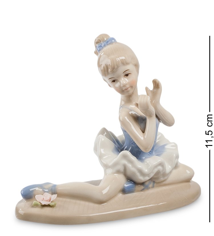 Статуэтка из фарфора Маленькая Балерина хлопает Pavone CMS-19/19