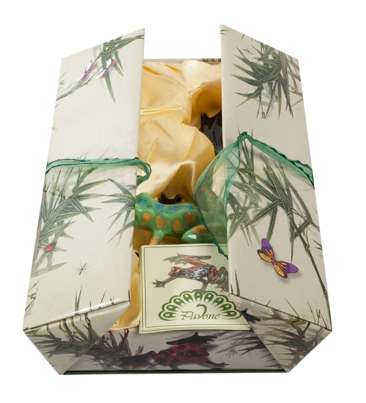 Фигурка из фарфора Древесная Лягушка Pavone JP-32/ 6, упаковочный вид