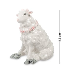 Фигурка из керамики сидящая Овечка