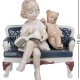 Статуэтка из фарфора Девочка читай книгу на скамейке Pavone JP-42/24