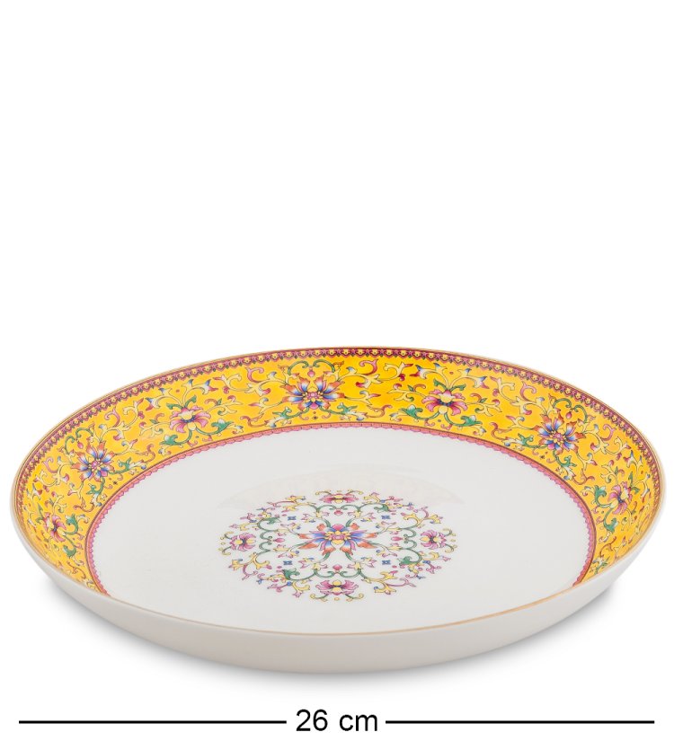 Столовый сервиз на 6 персон Арабески, желтый Pavone JK-180, фотография блюда