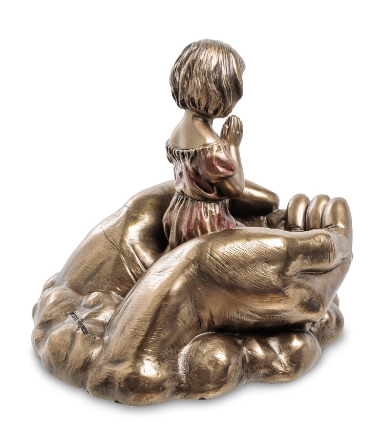 Статуэтка Молитва Ребёнка Veronese WS-593, оборотная сторона