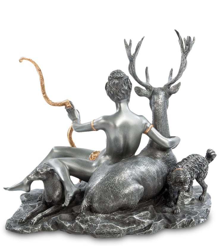 Статуэтка Диана - Богиня Луны и Охоты Veronese WS-75, оборотная сторона