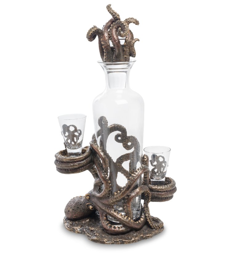 Декантер В объятиях осьминога Veronese WS-275, оборотная сторона