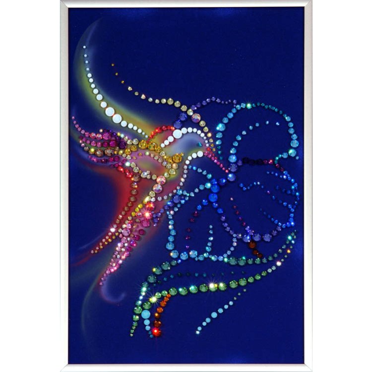 Картина Колибри c кристаллами Swarovski