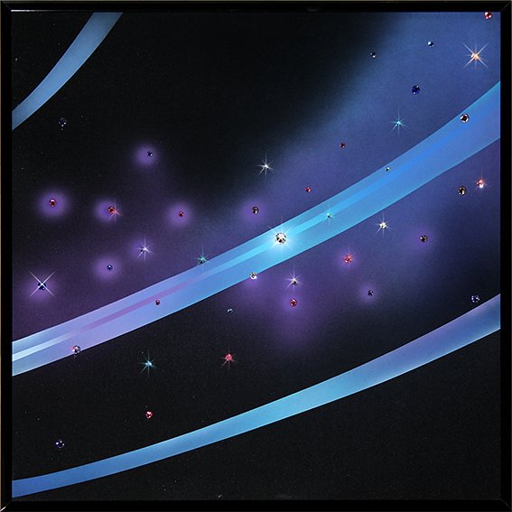 Картина Космос (триптих) c кристаллами Swarovski