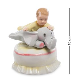 Музыкальная фигурка из керамики Малыш и Cлоненок