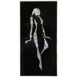 Картина Женский силуэт (Соблазн) c кристаллами Swarovski