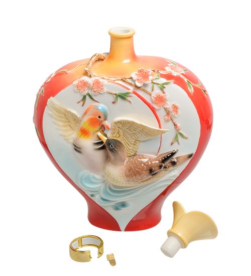 Фарфоровая Ваза для цветов Утки - Мандаринки Pavone FM-90/ 1, разборный вид