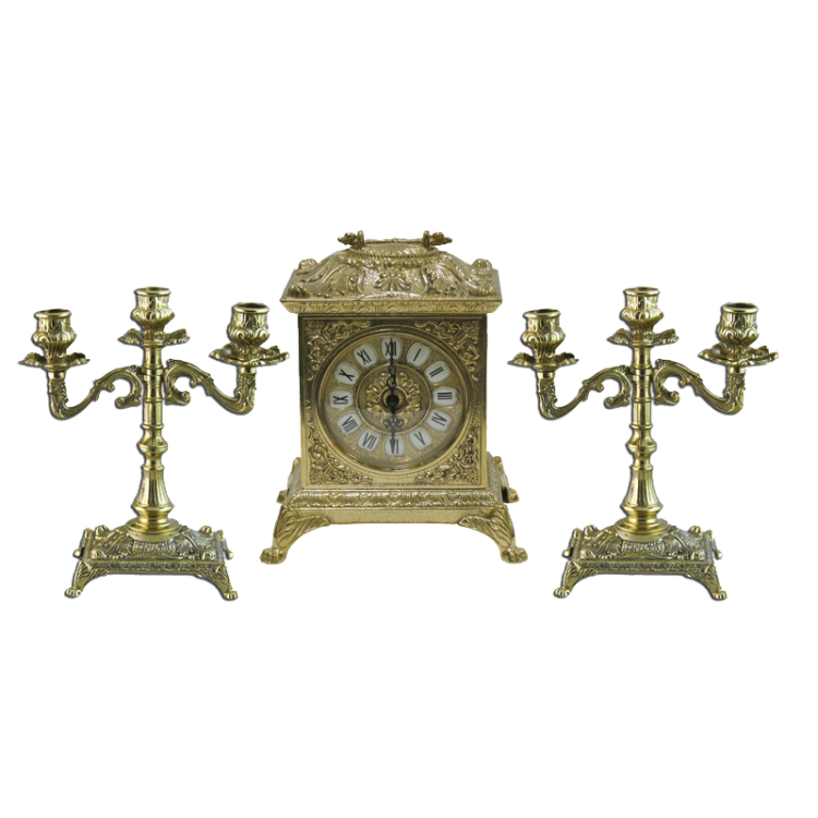 Часы каминные с канделябрами Ларец Alberti Livio AL-82-108-A