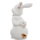 Статуэтка из фарфора Кролик с золотым декором, оборотная сторона