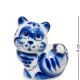 Фигурка Кот без хвоста Голубая гжель ГЛ-146 