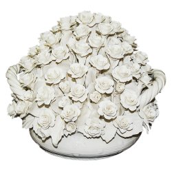 Букет белых роз статуэтка из фарфора