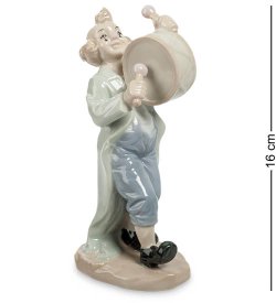 Статуэтка из фарфора Клоун с барабаном