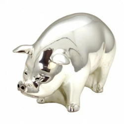 Статуэтка Хрюша с посеребрением