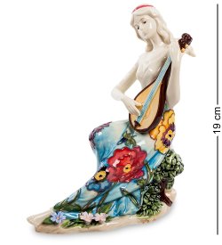 Статуэтка из фарфора Девушка Волшебная домра