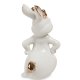 Статуэтка из фарфора Белая крольчиха с золотым декором Pavone JP-31/ 1, фотография со спины