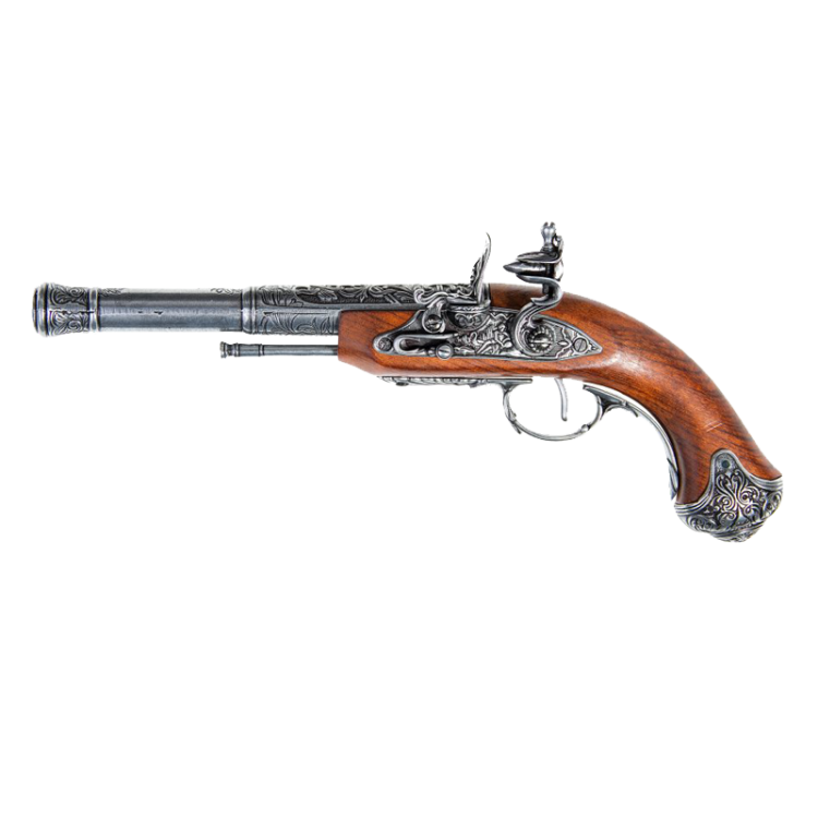 Макет Пистоля под левую руку системы флинтлок 18 века Denix 1296-G