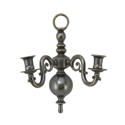 Настенный Канделябр на 2 свечи, антик