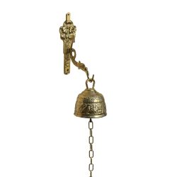 Колокольчик придверный Барокко, малый, золотой