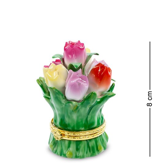 Шкатулка из керамики Цветы Pavone CMS-33/24