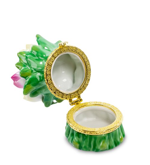 Шкатулка из керамики Цветы Pavone CMS-33/24, разборный вид