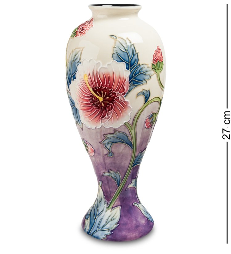 Настольная ваза для цветов из фарфора Гибискус Pavone JP-98/13