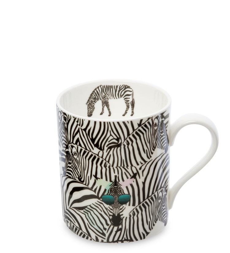 Кружка из фарфора Зебра в очках Fasano Pavone JK-262
