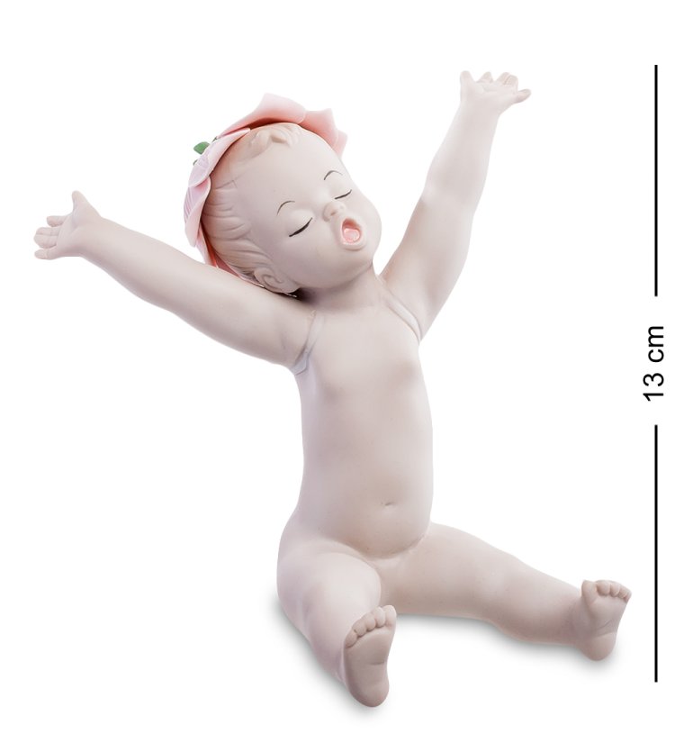Фигурка из фарфора Амурчик с поднятыми руками Pavone JP-13/ 5