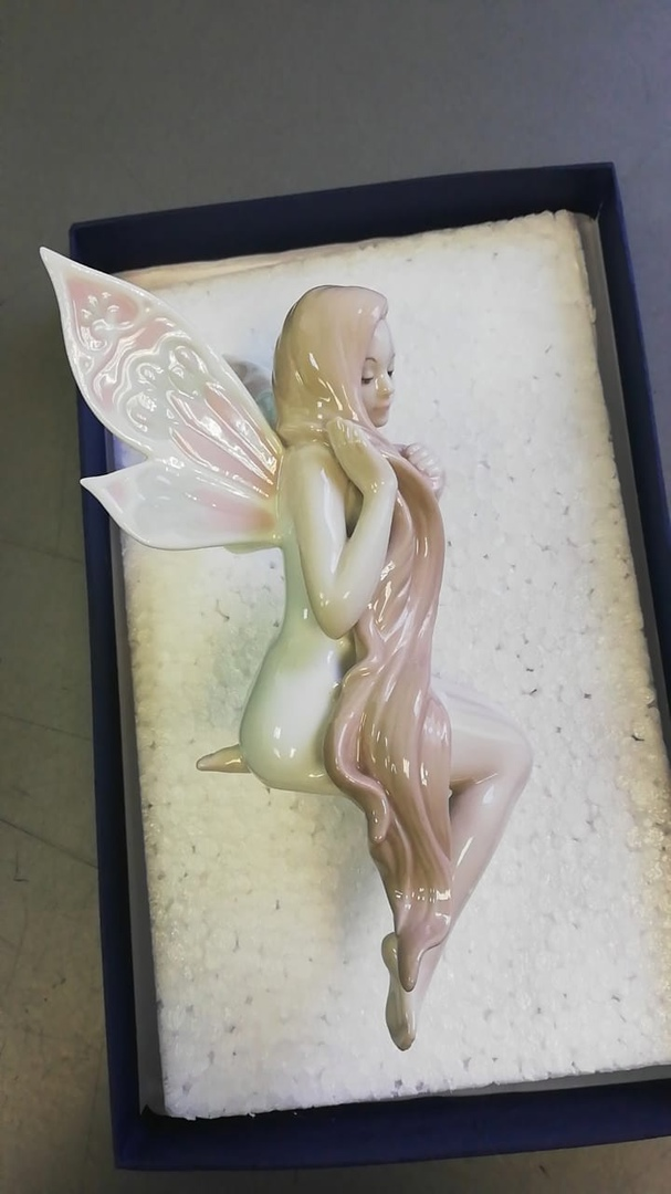 Фигурка из фарфора на полку Фея с длинными волосами Pavone JP-49/ 9, фото со склада
