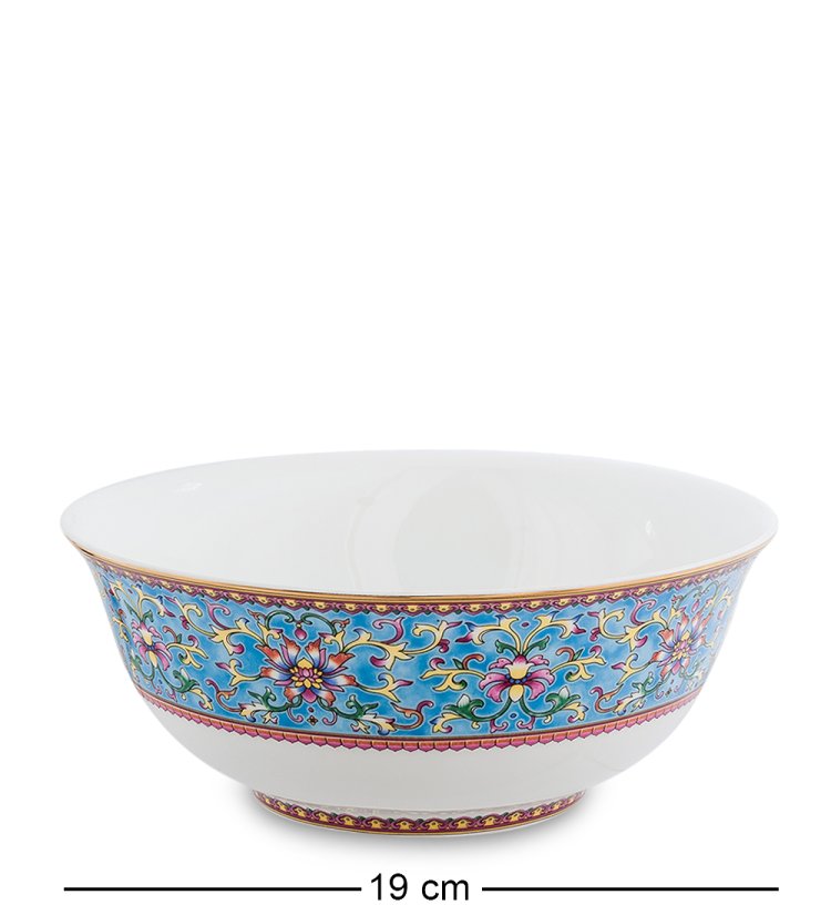 Столовый сервиз на 6 персон Арабески, синий Pavone JK-174, фотография салатника