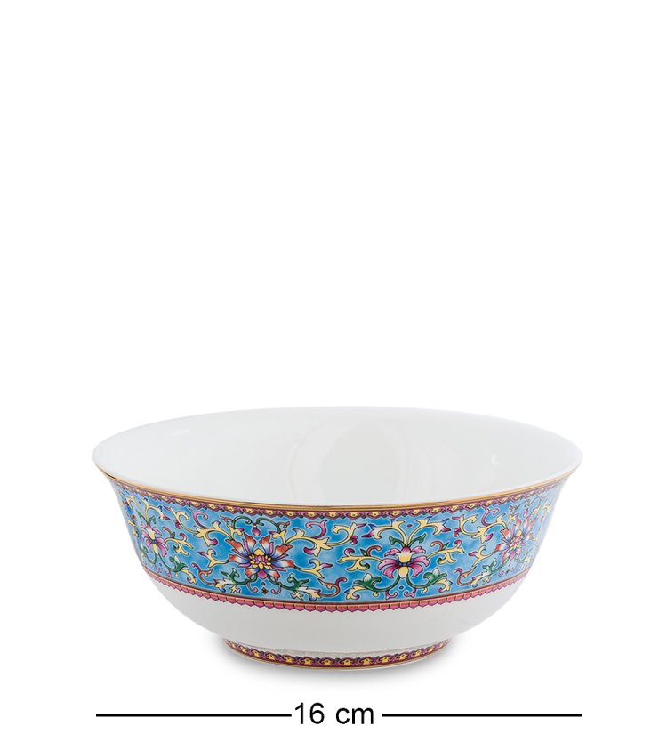 Столовый сервиз на 6 персон Арабески, синий Pavone JK-174, фотография малого салатника