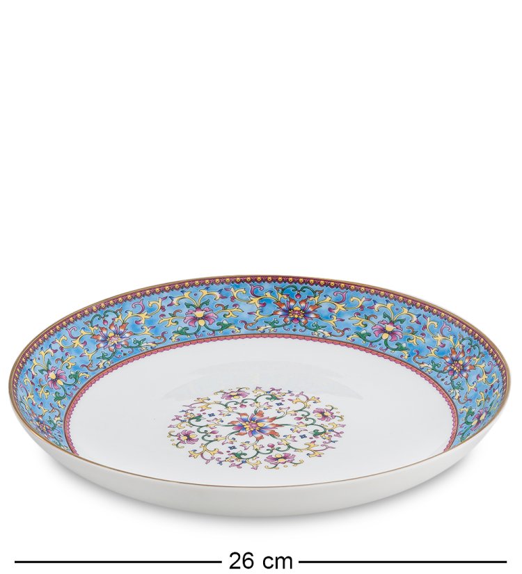 Столовый сервиз на 6 персон Арабески, синий Pavone JK-174, фотография блюда