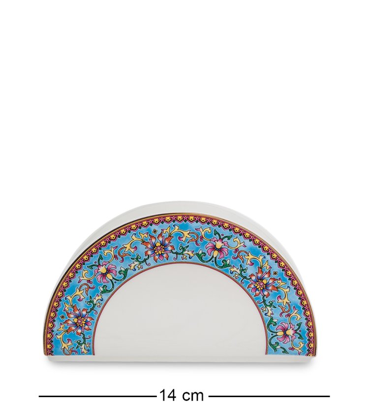 Столовый сервиз на 6 персон Арабески, синий Pavone JK-174, фотография салфетницы