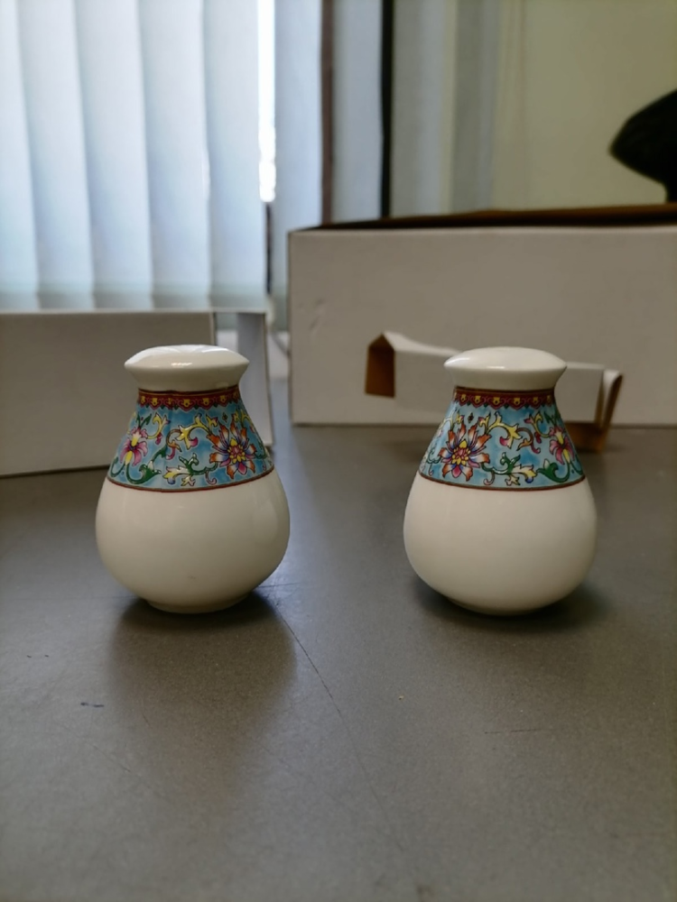 Столовый сервиз на 6 персон Арабески, синий Pavone JK-174, фото со склада набор соль перец