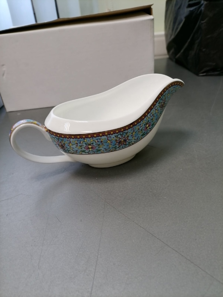 Столовый сервиз на 6 персон Арабески, синий Pavone JK-174, фото со склада соусник