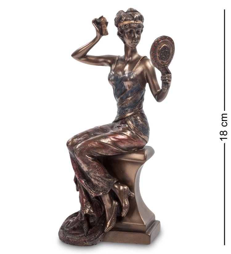 Статуэтка Дама с зеркалом Veronese WS-451