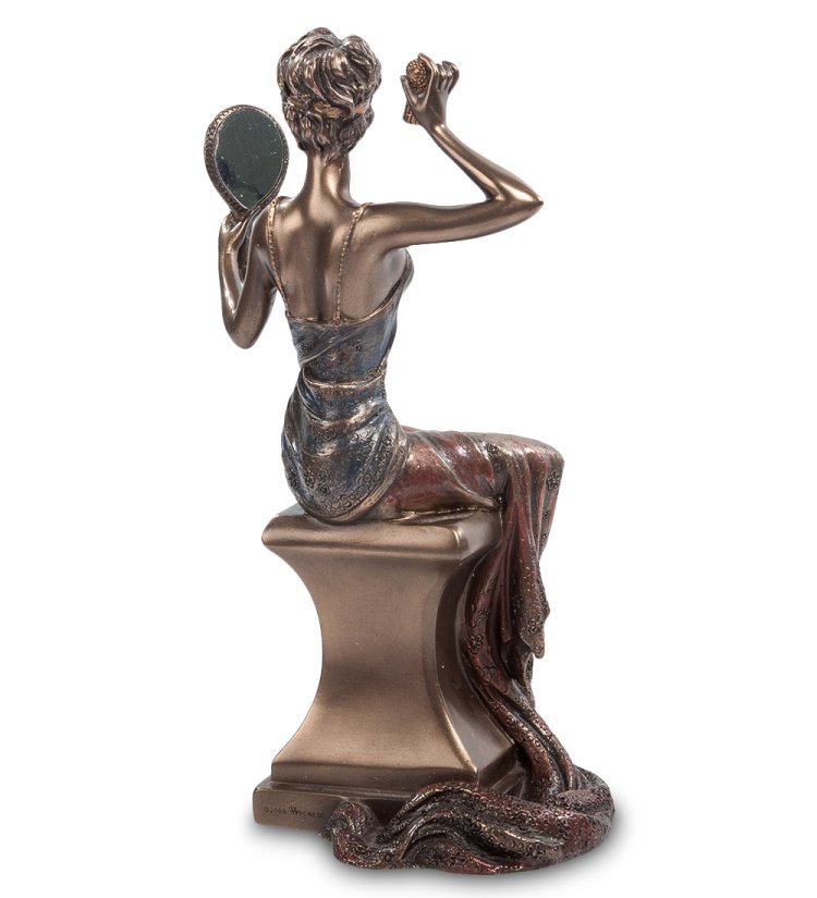 Статуэтка Дама с зеркалом Veronese WS-451, оборотная сторона